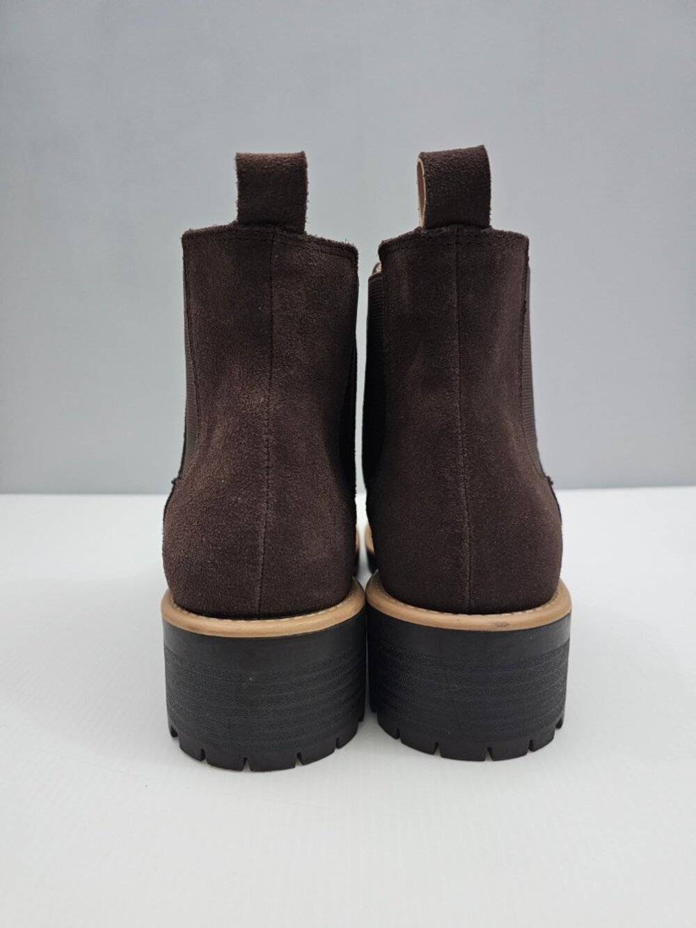 Blondo Matilda Waterproof Chelsea Ankle Boot Womens 9.5 Java Brown Suede NEW - Picture 7 of 13